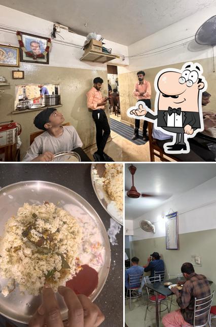 This is the photo displaying interior and food at Hotel Roshna
