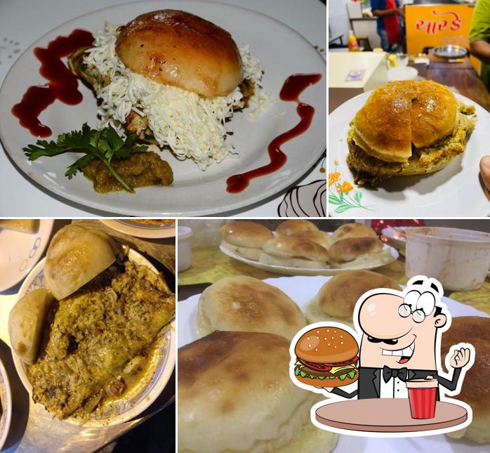 Try out a burger at New Raju Omlet