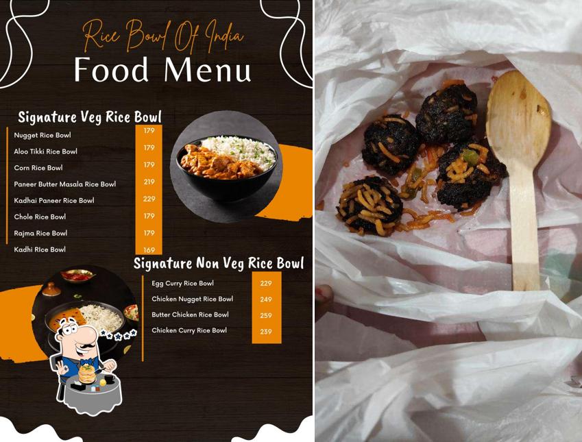 Food at Rice bowl of india