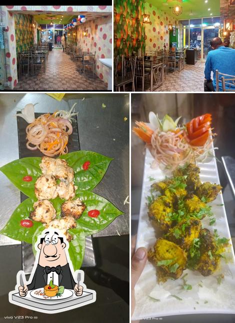 This is the picture displaying food and interior at Nakshatra cafe