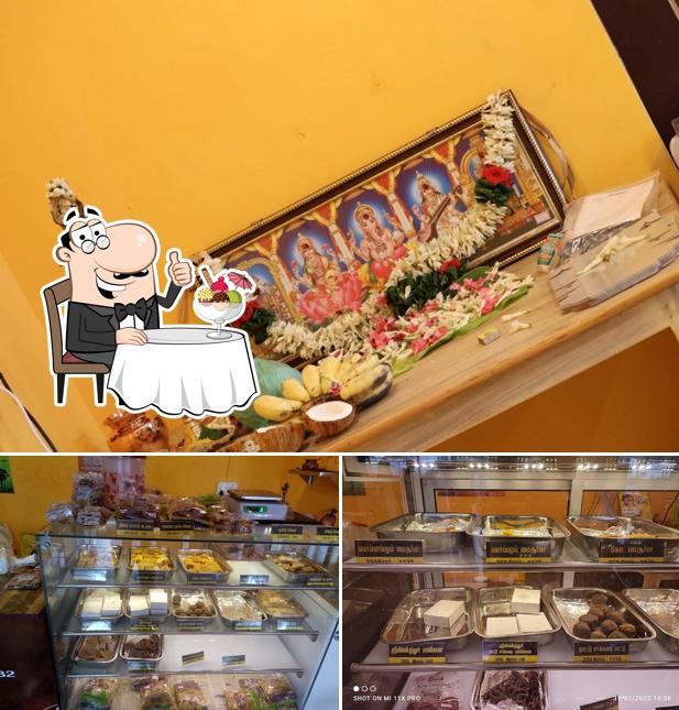 Nellai Karupatti Coffee provides a selection of desserts