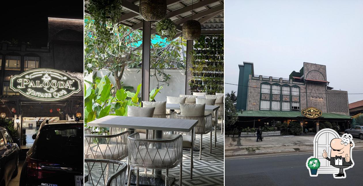 The exterior of Palooda vintage cafe