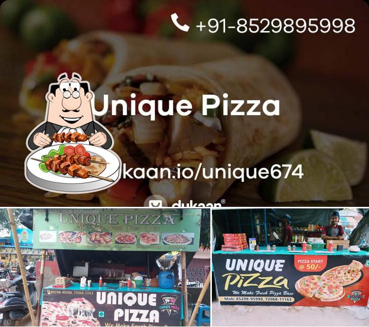 Food at Unique Pizza