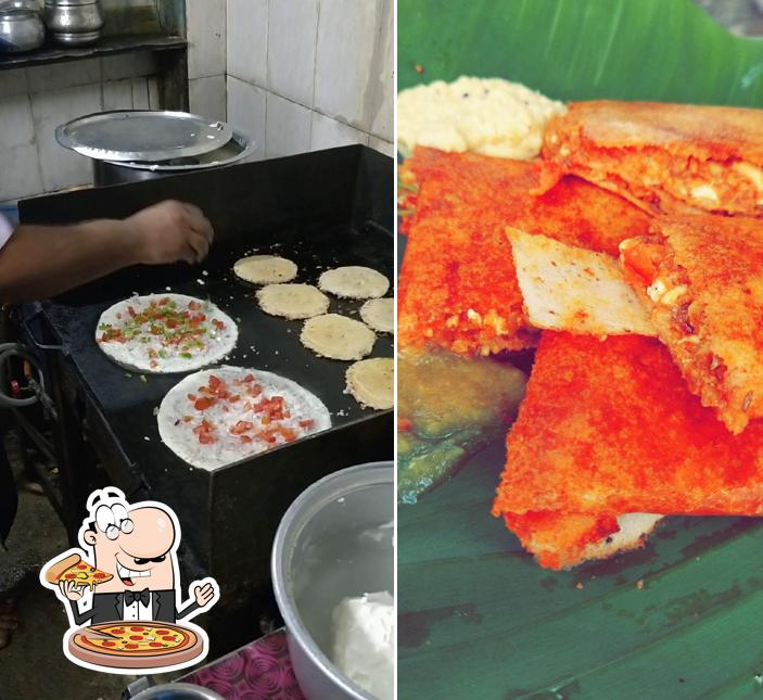 Pick pizza at Ganesh Bhavan