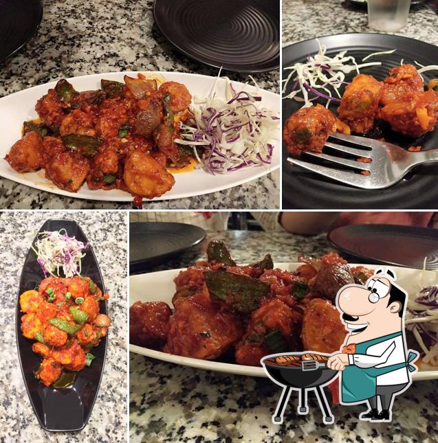 Meat meals are served at Shuruwat Veg Food Journey