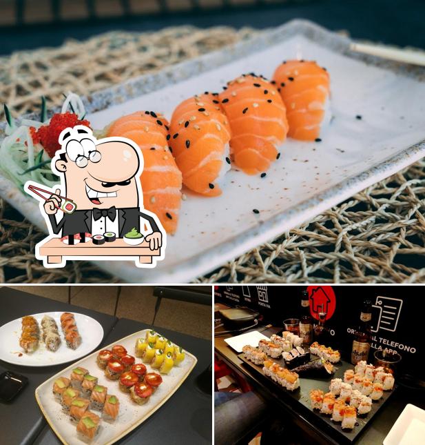 Prenditi le diverse opzioni di sushi