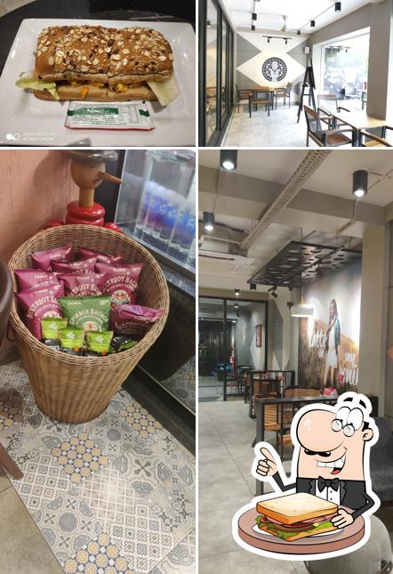 Order a sandwich at Café Coffee Day