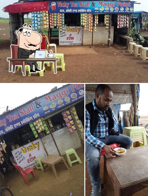 The interior of Vicky Tea Stall