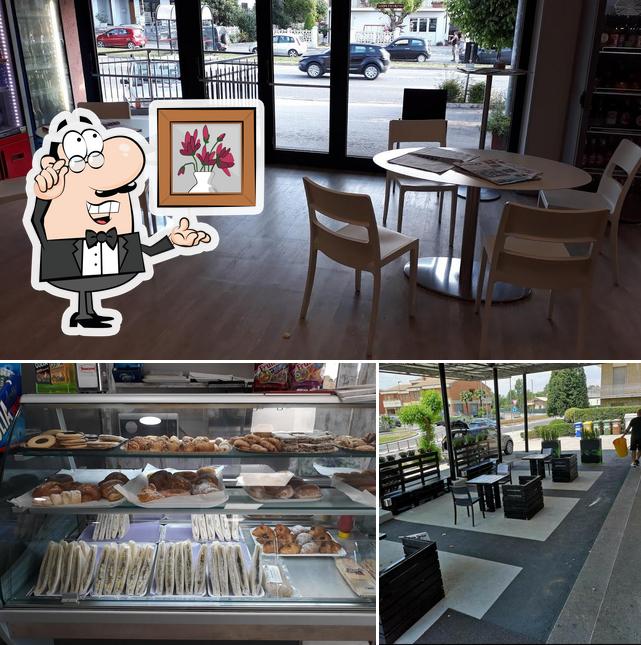 Tra le varie cose da Bar San Filippo--Tabacchi si possono trovare la interni e cibo