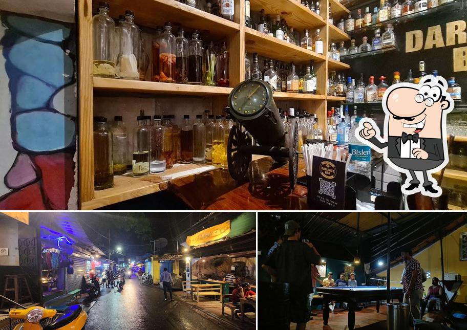 The interior of Darlings bar