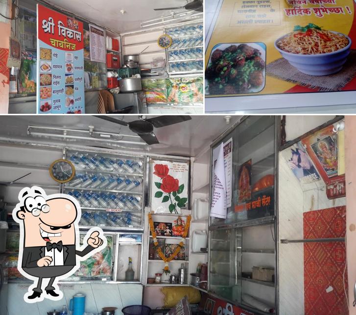 This is the picture showing interior and food at Shree Vikas Chinese