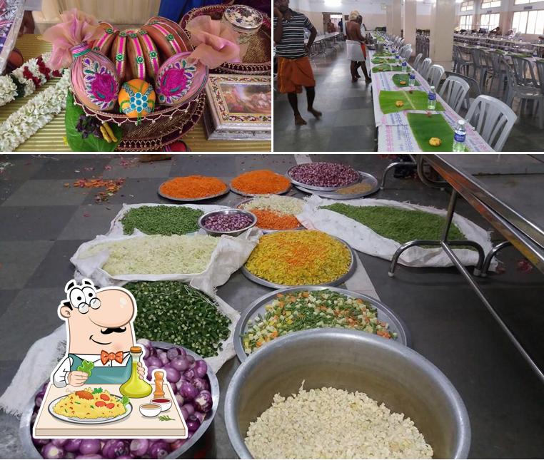 The image of food and interior at Sri Jayam catering - Trichy
