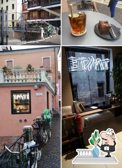 Puoi goderti l'aria fresca da seduto all'esterno di Taste Coffee & More