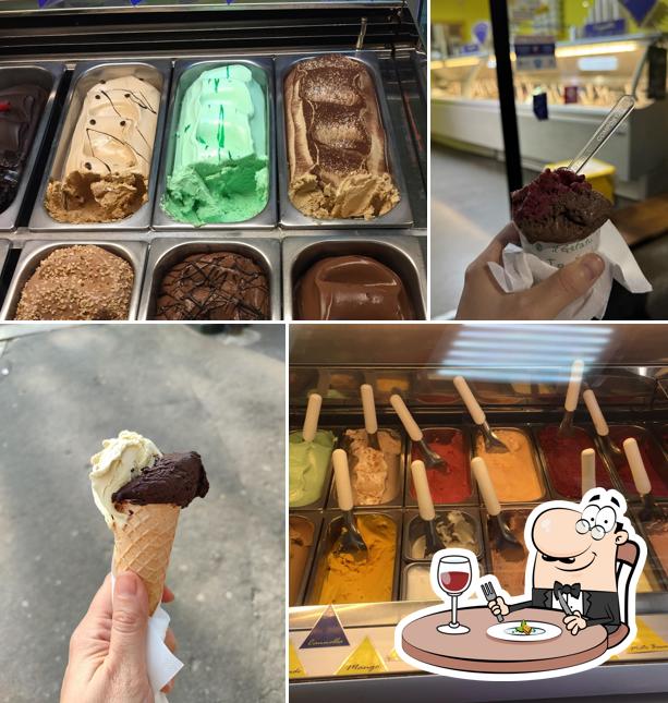 Platti al Gelateria Gorini con dehors