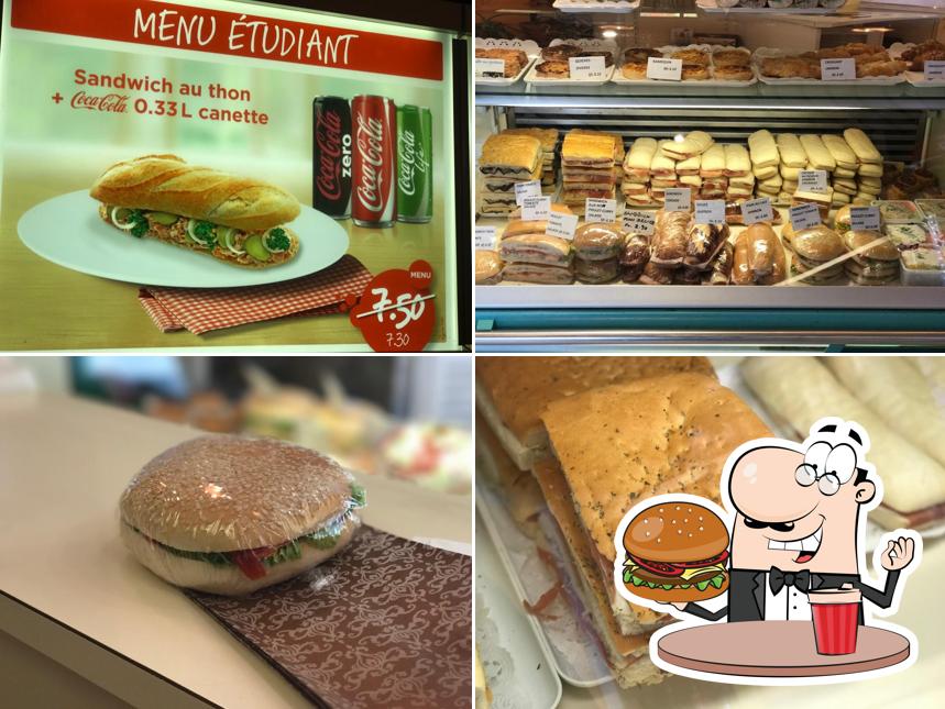 Ordina un hamburger a Ouchy Snack