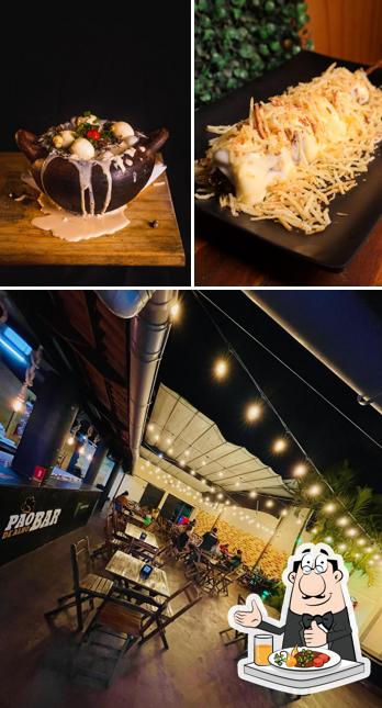 Comida em Pão de Alho Bar