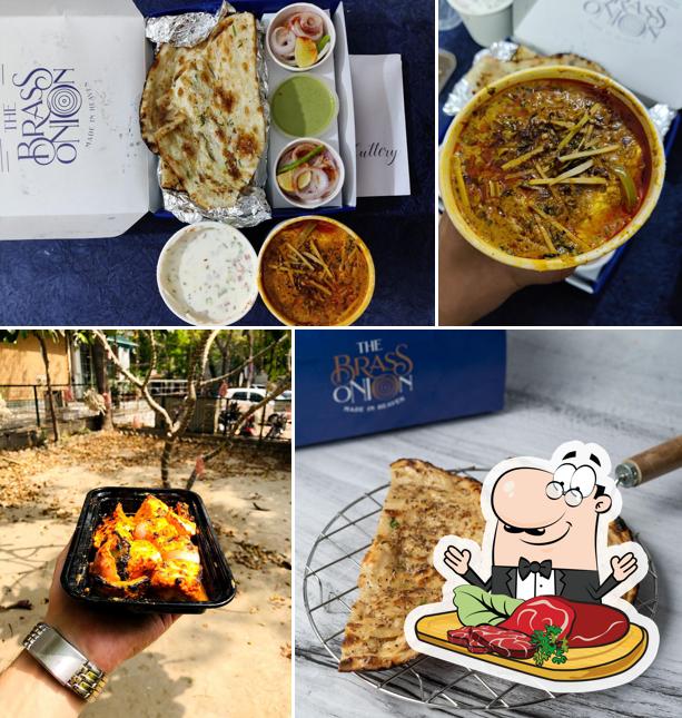 The Brass Onion serves meat dishes
