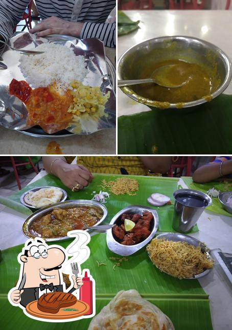 Meat dishes are offered by Hotel Chola Non Vegetarian Restaurant Rameswaram