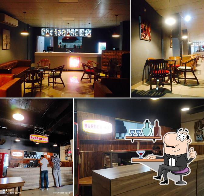 The interior of Burger Hut