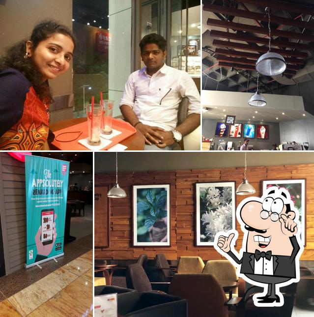 The interior of Cafe Coffee Day