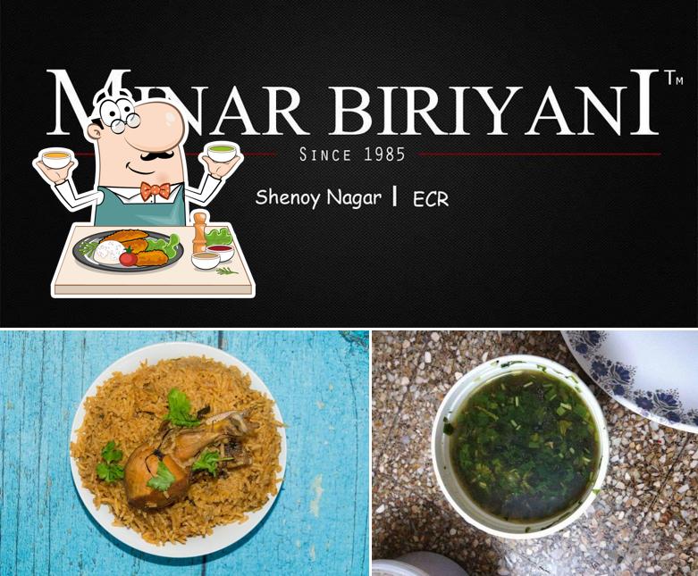 Meals at Minar Biriyani