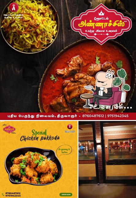The interior of Annaachies non-veg Ac