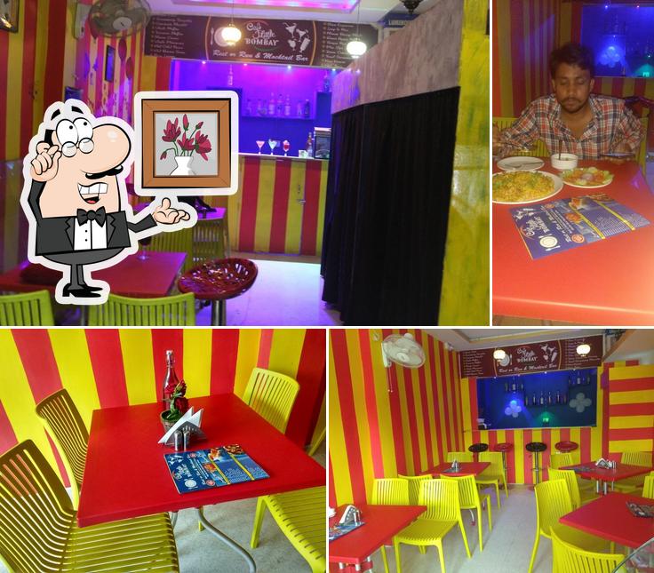 The interior of Cafe Little Bombay , Restaurant N Mocktail Bar