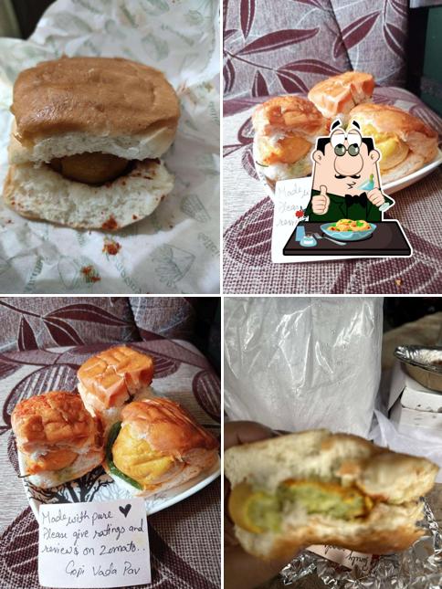 Food at Gopi vada pav