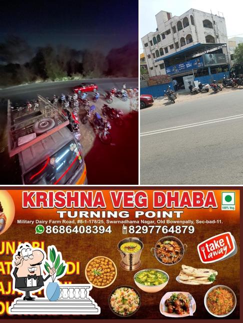 Enjoy the view at the outside area of Krishna Veg Dhaba