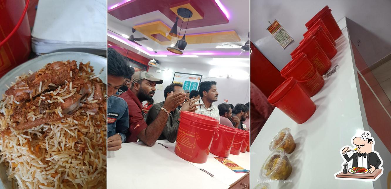 Food at Red Bucket Biryani Nalgonda