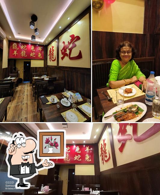 The interior of 47 South Tangra Road - Best Chinese Restaurant In Deshapriya Park Kolkata Authentic Asian Cuisine Restaurant