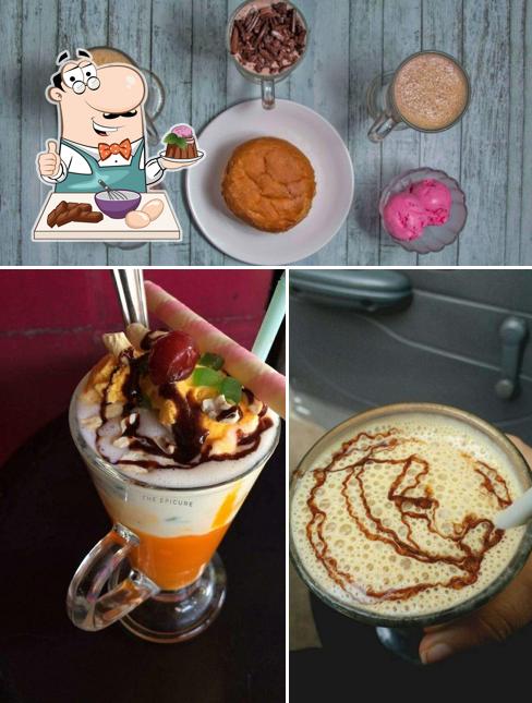 Cafe cream lonavala serves a selection of desserts