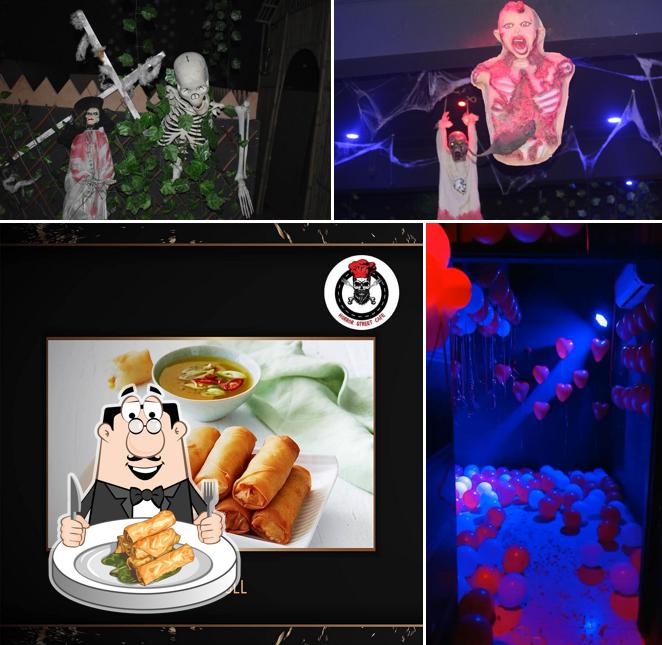Spring rolls at Horror Street