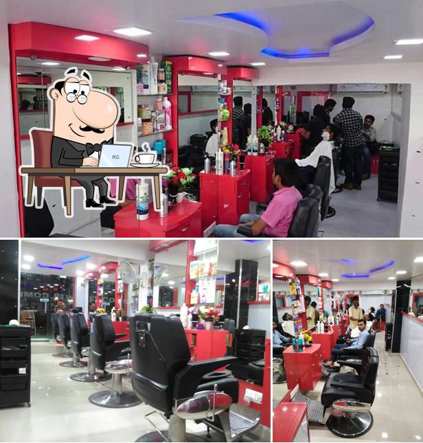 The interior of The welcome salon