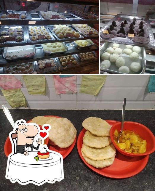 K.C. Das serves a selection of sweet dishes