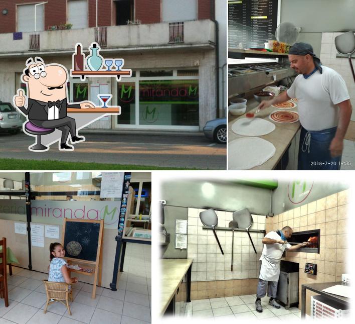 Gli interni di Pizzeria Miranda