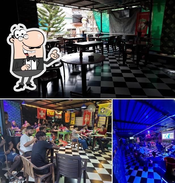 The interior of The Penalty Box Sports Bar & Resto