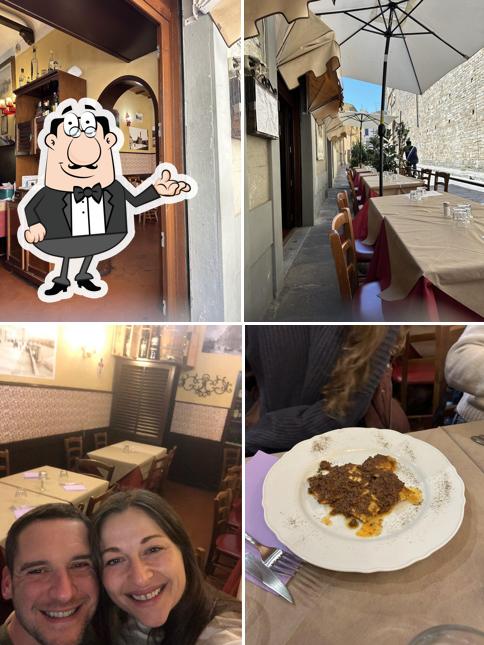 Gli interni di Osteria Il Barroccio