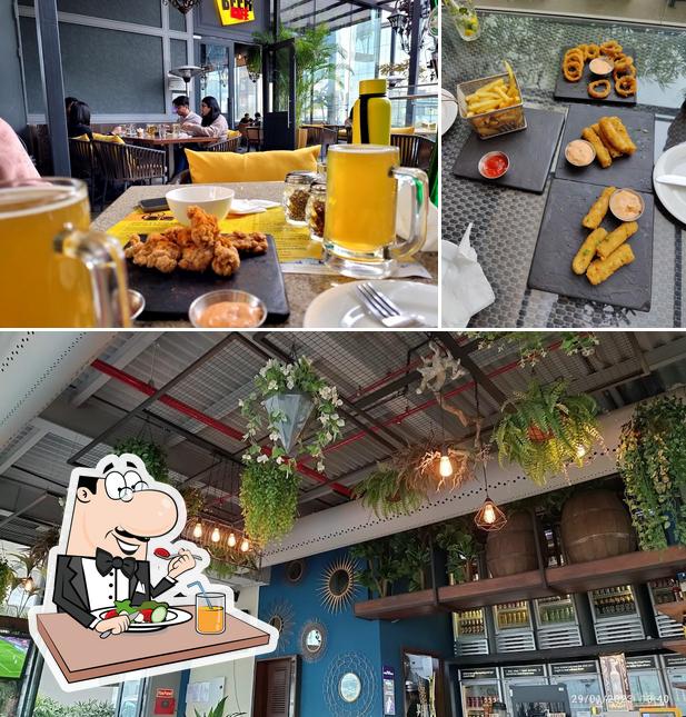 Among different things one can find food and interior at The Beer Café