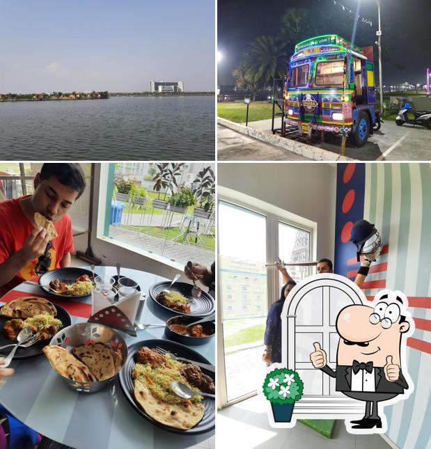 Enjoy the view at the outside area of Ajante Dhaba