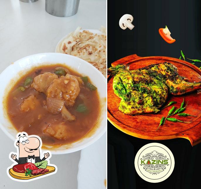 Kazins Restaurant serves meat dishes