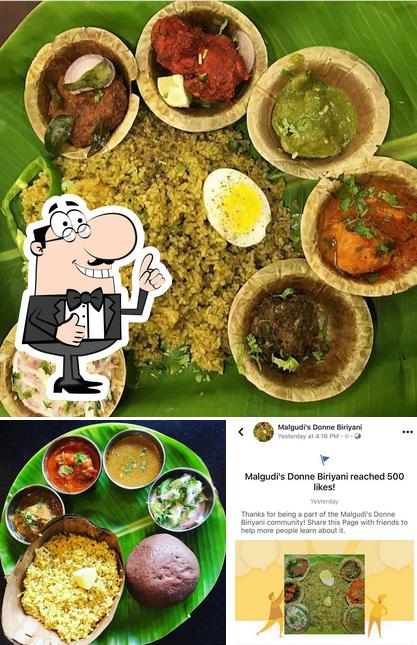 Here's a picture of Malgudi's Donne Biryani Mathikere