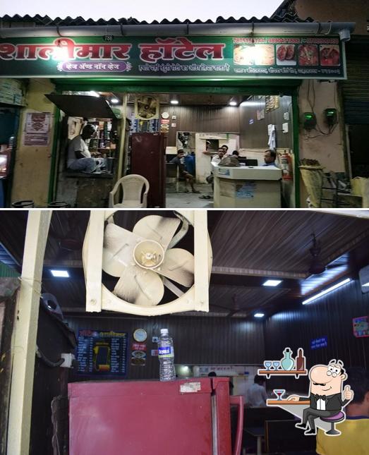 The interior of SHALIMAR HOTEL veg & non-veg