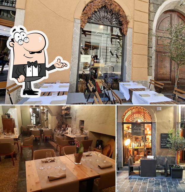 Gli interni di Rive Enoteca