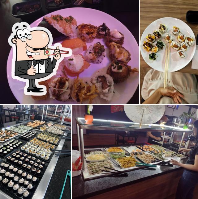 Prove diferentes opções de sushi