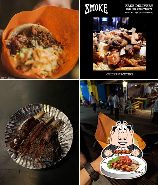 Food at Smoke Barbeque