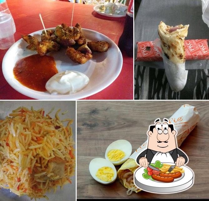 Food at FKC momos & rolls