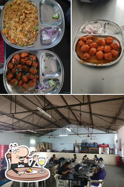 The picture of CMRIT Canteen’s food and interior