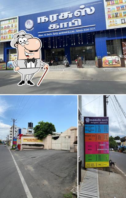 The exterior of Narasu's Coffee