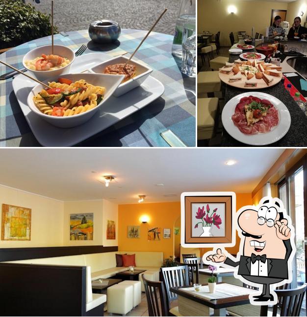 Guarda la foto che mostra la interni e cibo di Osteria ascona
